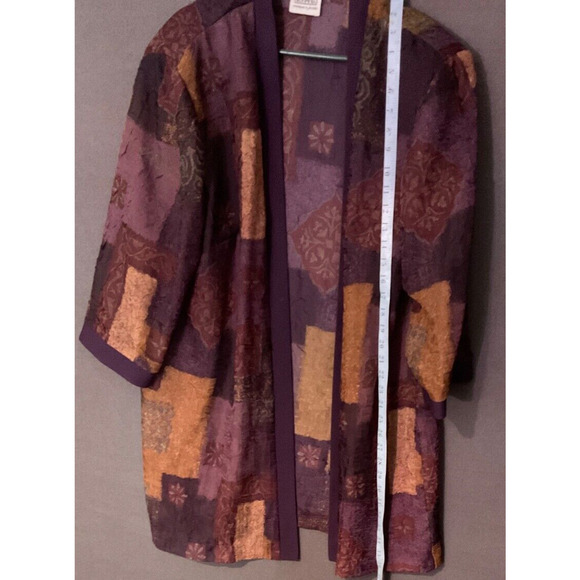 Vintage R&M Richards Petite Cardigan Shoulder Pads Open Front Est. Plus 14/16 - Picture 3 of 7